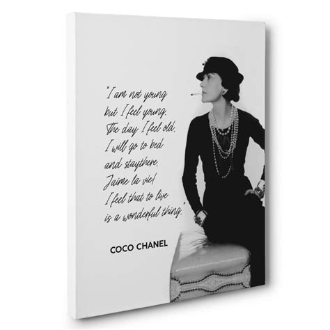 coco chanel quotes on canvas